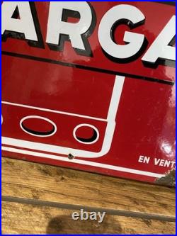 Vintage French Antargaz double sided enamel sign, 1970's