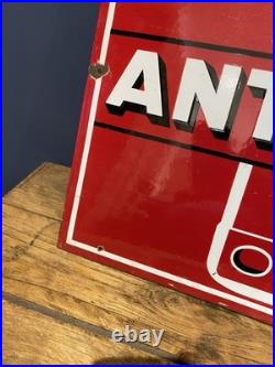 Vintage French Antargaz double sided enamel sign, 1970's