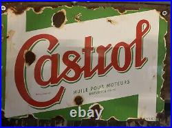 Vintage French Castrol Enamel Sign