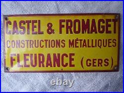 Vintage French Enamel Sign