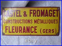Vintage French Enamel Sign