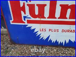 Vintage French Fulmen Accus Enamel Advertising Sign Original Motoring Vintage French Fulmen Accus Enamel Advertising Sign Original Motoring