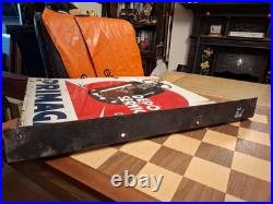 Vintage French Primagaz Depot Service Enamel Advertising Sign Double Sided