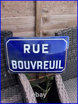 Vintage French Street Sign Enamel
