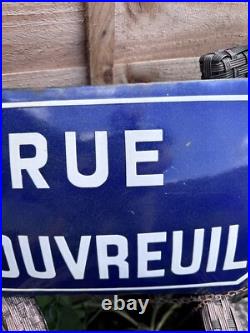 Vintage French Street Sign Enamel