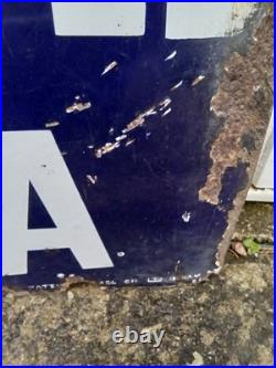 Vintage Frys Pure Concentrated Cocoa Enamel sign maker/28 x 24 inches original