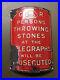 Vintage_G_R_Red_Enamel_Sign_Persons_Throwing_Stones_At_Telegraphs_Antique_Post_01_fps
