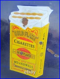 Vintage Gold flake Cigarettes Honeydew Double Sided Porcelain Enamel Sign Board
