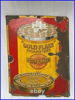 Vintage Gold flake Cigarettes Honeydew Porcelain Enamel Sign Board NH5916