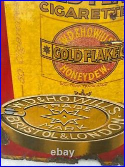 Vintage Gold flake Cigarettes Honeydew Porcelain Enamel Sign Board NH5916