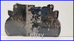 Vintage Goodrich Silvertowns Tires Porcelain Enamel Sign 10 x 6 Inches