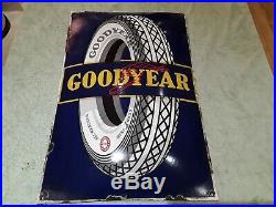 Vintage Goodyear Enamel Sign