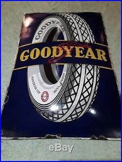 Vintage Goodyear Enamel Sign