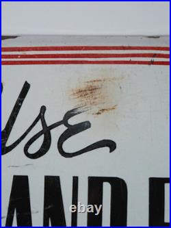Vintage H. B & Co Hand Brand Hair Dye Enamel Advertising Sign