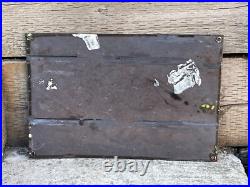 Vintage Harley Davidson Dealer Enamel Advertising Sign Mancave Raised Lettering Vintage Harley Davidson Dealer Enamel Advertising Sign Mancave Raised Lettering