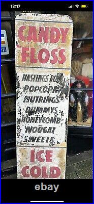 Vintage Hastings Seaside Shop Sign Advertising Not Enamel Display Antique