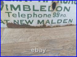 Vintage Hawes & Co Enamel Dubble Sided Sign