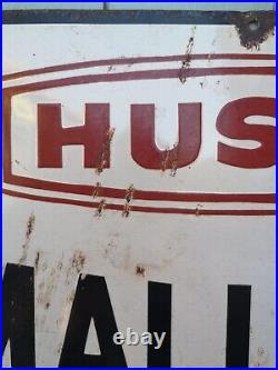 Vintage Husky'Small Pets' Enamel Advertising Sign Dogs Rare