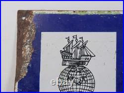 Vintage Indian Enamel Sign