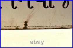 Vintage Indian Family Planning Enamel Sign Directorate of Advertising 36x24