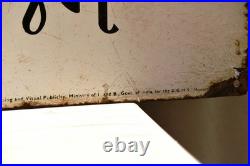 Vintage Indian Family Planning Enamel Sign Directorate of Advertising 36x24