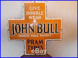 Vintage John Bull Tyres Enamel Sign
