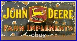 Vintage John Deere enamel sign