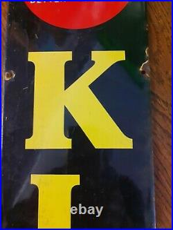 Vintage KLG Spark Plug Enamel sign