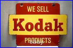 Vintage Kodak Product Porcelain Enamel Sign Board Double Sided Advertising Old6