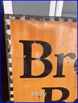 Vintage Large Brook Bond Tea Enamel Sign Original