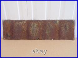 Vintage Large Danger Metal And Enamel Sign 26 Long