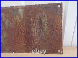 Vintage Large Danger Metal And Enamel Sign 26 Long