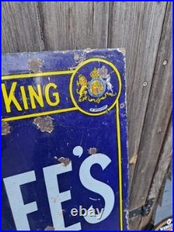 Vintage Large Original Rowntrees Enamel Sign 40 X 30