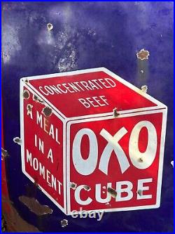 Vintage Large enamel Oxo Advertising sign