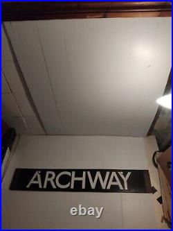 Vintage London Transport Enamel Sign Archway To Collingdale Name Plate