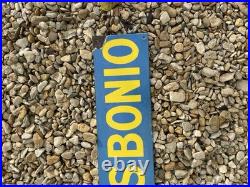 Vintage Long Spratts Enamel Sign Not Petrol Pump Petrol Can Oil Can Advertising