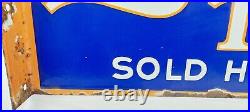 Vintage Lyon's Tea Enamel Advertising Sign