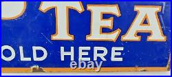 Vintage Lyon's Tea Enamel Advertising Sign
