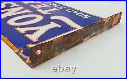 Vintage Lyon's Tea Enamel Advertising Sign