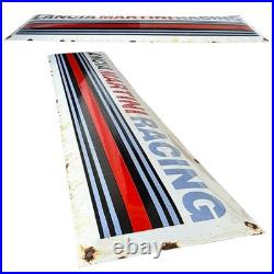 Vintage MARTINI Racing Enamel Advertising Plaque Sign