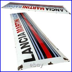 Vintage MARTINI Racing Enamel Advertising Plaque Sign