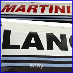 Vintage MARTINI Racing Enamel Advertising Plaque Sign