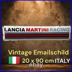 Vintage MARTINI Racing Enamel Advertising Plaque Sign