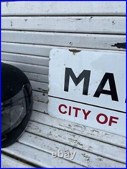 Vintage Maida Vale Westminster Original Enamel Road Sign London W9
