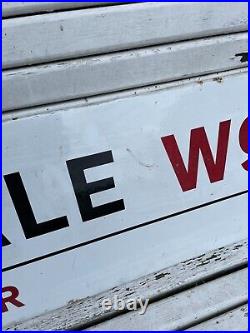 Vintage Maida Vale Westminster Original Enamel Road Sign London W9