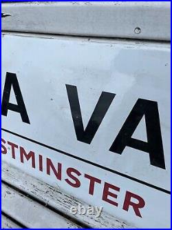 Vintage Maida Vale Westminster Original Enamel Road Sign London W9