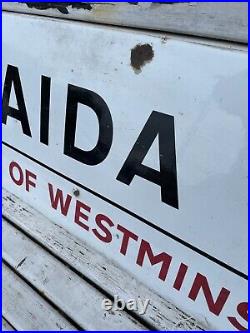Vintage Maida Vale Westminster Original Enamel Road Sign London W9