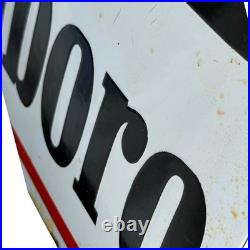 Vintage Marlboro CIGARETTE Enamel Advertising Sign # 2