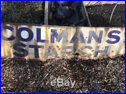 Vintage Metal Enamel Colman Signs