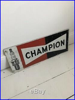 Vintage Metal Sign Champion Spark Plug